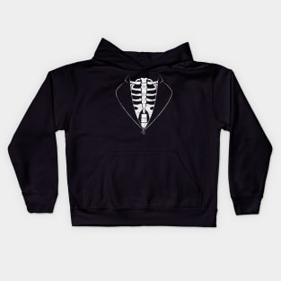 Skeleton Tuxedo Halloween Costume Kids Hoodie